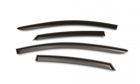 Set 4 paravanturi auto compatibile Audi A4 B6 B7 2001-2007 sedan, montaj prin lipire exterioara