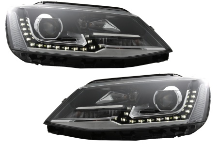Set Faruri LED DRL compatibil cu VW Jetta Mk6 VI 2011-2017 GTI OE Design