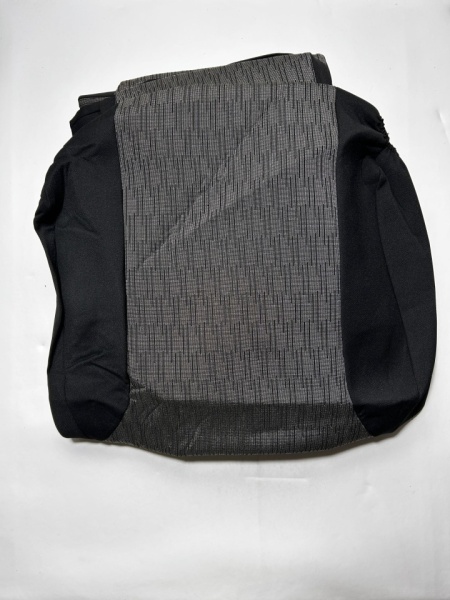 Set huse auto pentru scaune pentru VW Passat B6 2005-2010 sedan, gri cu negru, material textil, Lichidare stoc!