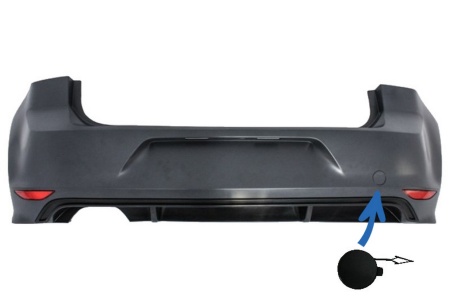 Capac Carlig Remorcare Bara Spate compatibil cu VW Golf VII 7 2013-2017 Rline Look