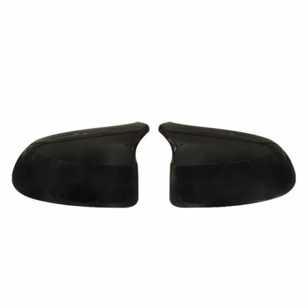 Capace oglinda compatibile cu BMW X3 F25 X4 F26 2014-2017, X5 F15 2013-2018, X6 F16 2014-2019 Negru lucios Batman Style