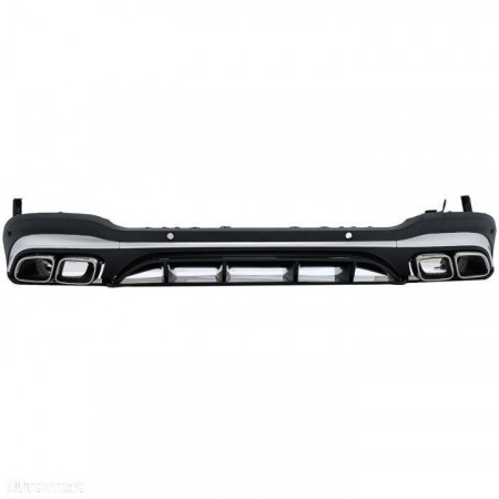 Difuzor Bara Spate compatibil cu Mercedes GLC X253 SUV 2020-> GLC63 Ornamente Tobe Crom
