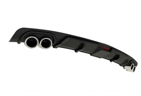 Difuzor bara spate universal , RACE A2 Design, negru si catadioptru reflectorizant