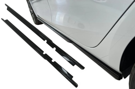 Extensii Praguri Laterale compatibil cu Seat Leon Mk4 2020-> Negru Lucios