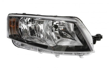Far Dreapta H15/H7, electric, cu motor, culoare semnalizator transparent compatibil SKODA OCTAVIA III 2013-2019