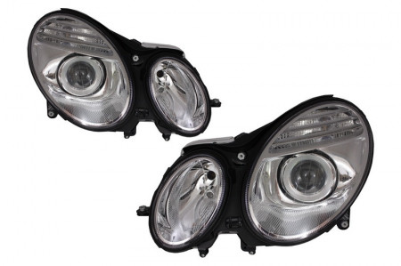 Faruri compatibil cu MERCEDES Benz W211 E Class (2002-2006) Crom