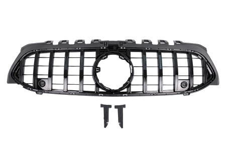 Grila Centrala compatibil cu Mercedes A-Class W177 V177 2018-> GT-R Panamericana Design Negru