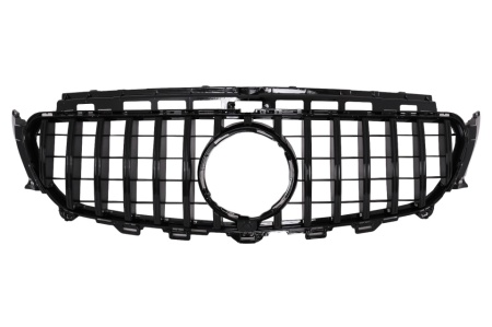 Grila Centrala compatibil cu Mercedes E-Class W213 S213 C238 2016-2019 GT-R Panamericana Design Negru