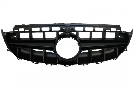 Grila Centrala compatibil cu Mercedes E-Class W213 S213 C238 A238 2016-2019 E63 Design Negru Cu Camera 360