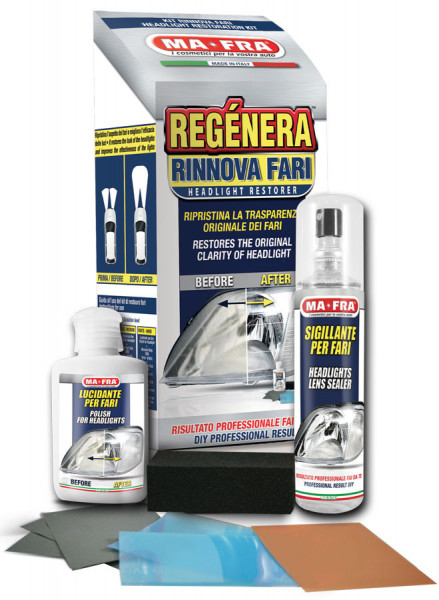Kit polish auto pentru faruri, Mafra Regenera View