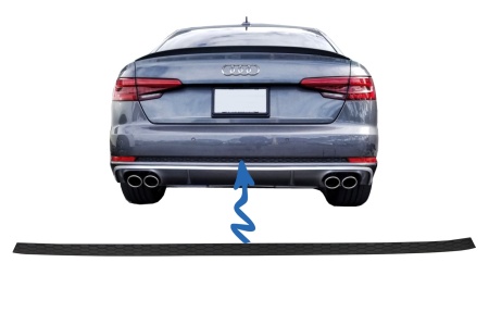 Ornament Bara Spate compatibil cu AUDI A4 B9 8W 2016-2018 Sedan/Avant S-Line Design Pentru Bara Standard
