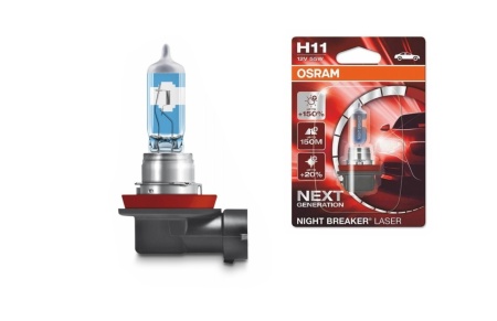 OSRAM Night Breaker Laser Next Gen Bec Auto Halogen H11 +150% 64211NL-01B 12V 55W