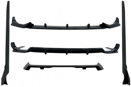 Pachet Exterior Aero compatibil cu BMW X7 G07 2018-> M-Tech Black Knight Design Negru Lucios