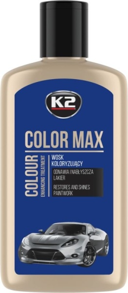 Pasta de lustruit si ceruit 250ml, polish auto albastru, K2 COLOR MAX Albastru 250ml.