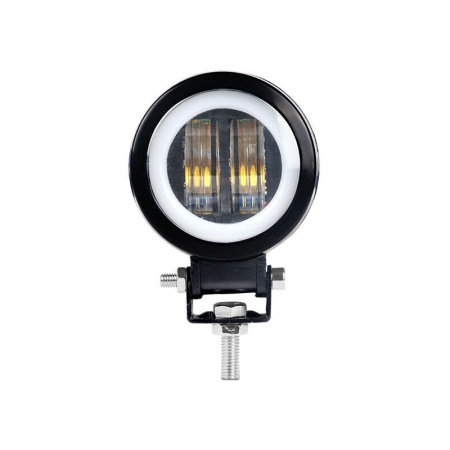 Proiector auto Led, 7D Optic, 20W, 12V-24V, 7.5cm, Rotund, pentru ATV, Jeep , Motor, Spot