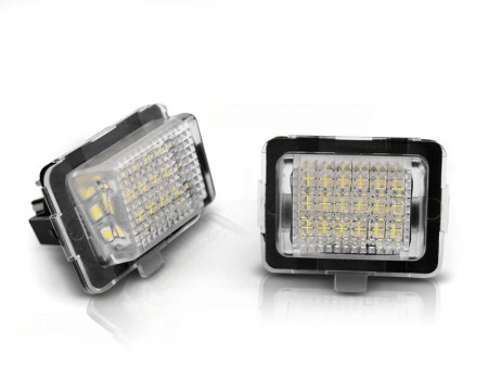 Set 2 lampi numar LED compatibil MERCEDES Clasa C W204, clasa E W212, C207, clasa S W221