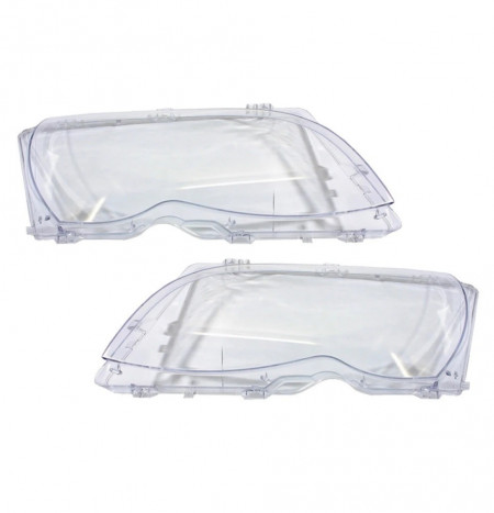 Set 2 sticle faruri pentru BMW Seria 3 E46 Facelift (2001 - 2005)