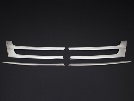 Set 4 ornamente inox grila VW T5 2010-2015