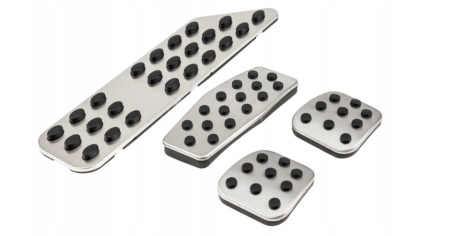 Set 4 ornamente pedale compatibil cu Opel Astra H, Astra J, Astra K, INSIGNIA A cutie manuala
