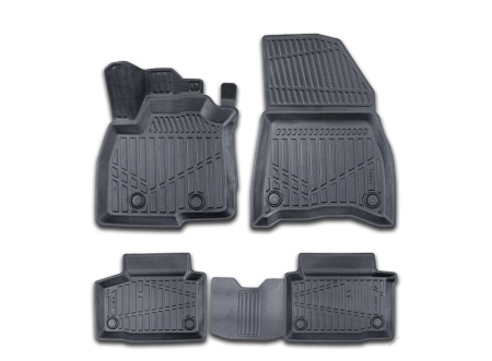 Set covorase auto cauciuc Dacia Duster 2018-2022 forma tavita 3D