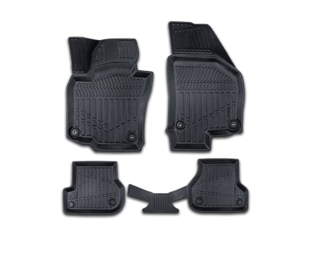 Set covorase auto cauciuc Seat Leon II 2005-2012, forma tavita 3D