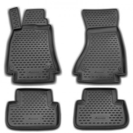 Set covorase auto tip tavita Audi A4 B8 2008-2015, culoare negru