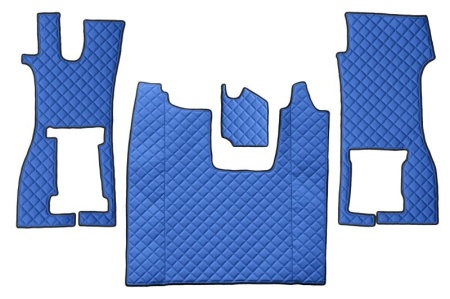 Set covorase camion, piele ecologica compatibil cu Scania L,P,G,R,S 2016-> Albastru AUTOMAT, cu scaun pliabil