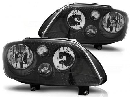 Set Faruri compatibile cu VW TOURAN Caddy 2003-2006, fundal Negru