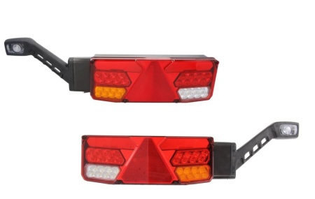 Set lampi stop spate stanga si dreapta cu lampa gabarit, pozitie LED neon, 6 functii, 12/24V, cu cabluri, WAS