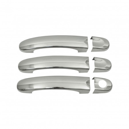 Set ornamente cromate manere portiere compatibile VW T5 2003-2015, pentru 3 manere
