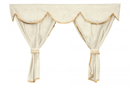 Set perdele cabina camion, universal compatibil cu DAF, culoare crem