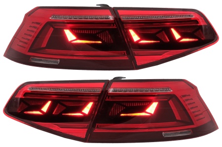 Stopuri LED compatibil cu VW Passat B8 3G 2015-2019 Sedan B8.5 Design cu semnal dinamic