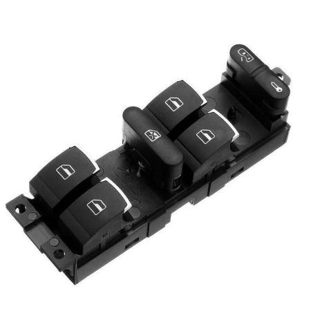 Butoane Geamuri Electrice cu buza cromata compatibil VW Bora 1998-2005, Golf IV 1998-2004, Passat B5 1995-2004