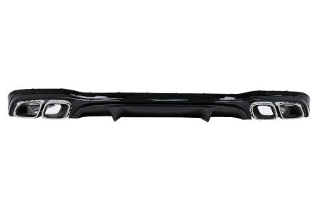 Difuzor Bara Spate compatibil cu Mercedes E-Class W213 Facelift Sedan 2020-> Negru Lucios