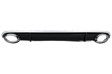 Difuzor Bara Spate si Ornamente Evacuare compatibil cu Audi A4 B8 Pre Facelift 2007-2011 Sedan Avant RS4 Desing