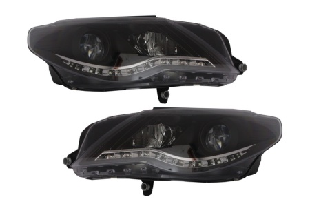 Faruri LED DAYLINE compatibil cu VW Passat CC (2008-2012) DRL Look Negru