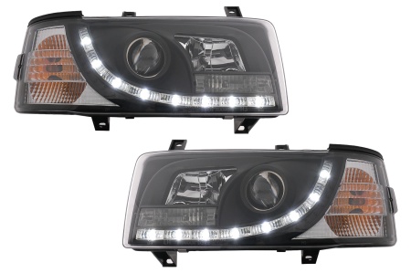 Faruri LED DRL compatibil cu VW Transporter T4 (1990-2003) Negru