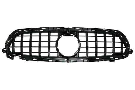 Grila Centrala compatibil cu Mercedes clasa E Facelift W213 S213 C238 A238 Sport Line 2020-> GT-R Panamericana Design Negru