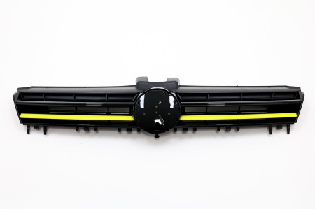 Grila Centrala compatibil cu VW Golf 7 VII 2012-2017 R400 Design Galben