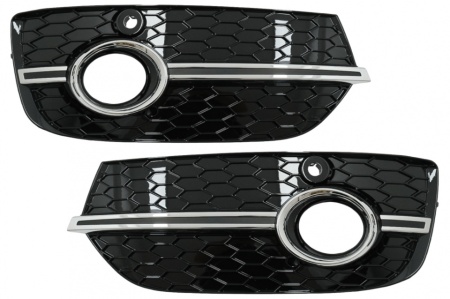Grile Laterale compatibil cu Audi Q3 8U 2011-2014 RS Design Negru Crom