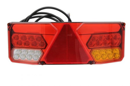 Lampa spate LED 12-24V, 6 functii semnalizare, lumina ceata, lumina marsalier, lumina frana, lumina parcare, reflector triunghiular dreapta, Was
