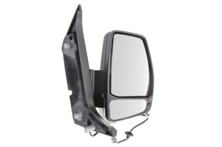 Oglinda retovizoare completa, (manual, convexa, crom) parte montare DREAPTA compatibil cu FORD TOURNEO CUSTOM 2012->