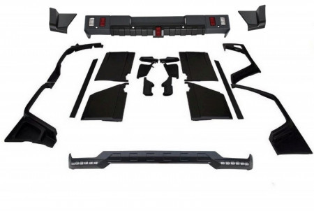 Pachet Exterior Complet Fibra de Sticla compatibil cu Mercedes G-Class W463 1989-2018 G65 B-Design
