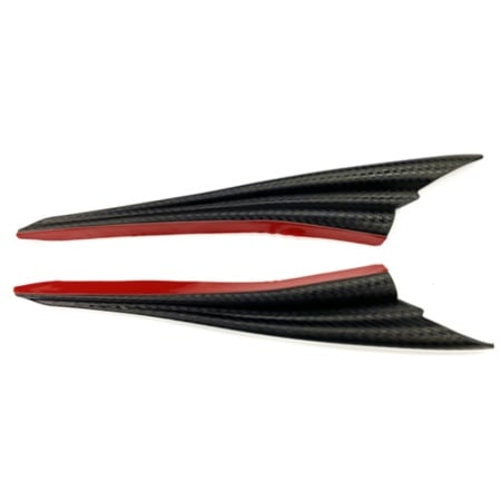 Set 2 ornament tuning aripioare bara, culoare carbon