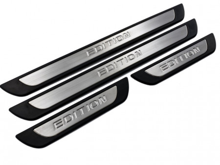 Set 4 protectii praguri din aluminiu compatibil cu VW JETTA 2011-2017, 2017-> S-Dizayn EDITION Line