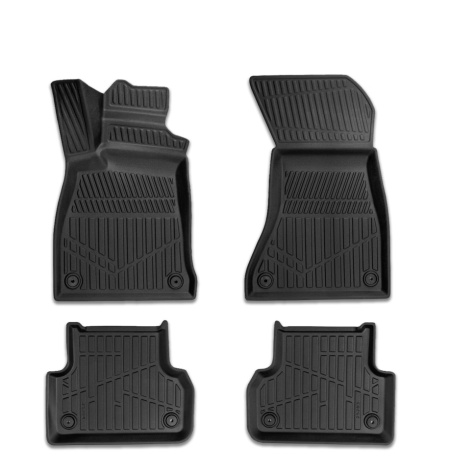 Set covorase auto cauciuc Audi A4 B8 2007-2015, forma tavita 3D