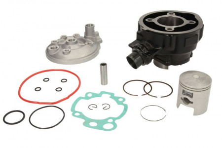 Set motor , cilindru , piston, segmenti, chiulasa si set garnituri 2T , capacitate 80cc compatibil cu APRILIA AF1, PEGASO, RED ROSE, RS, RX, TUAREG; RIEJU MRT, MRX, RR, RRX, RS, SMX, SPIKE, TANGO; YAMAHA DT, TZR 50 1984-2018