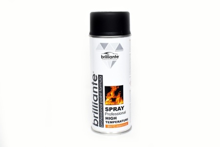 Spray vopsea Profesional Rezistent Termic NEGRU +800 grade C 400ml