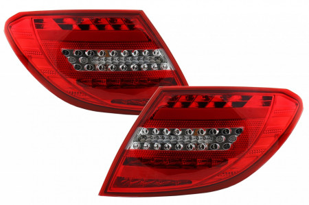 Stopuri Full LED compatibil cu MERCEDES C-Class W204 2007-2012 LED Light Bar Facelift Design