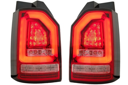 Stopuri Full LED Rosu Clar compatibile cu VW Transporter T6 2015-2020 Semnal Dinamic